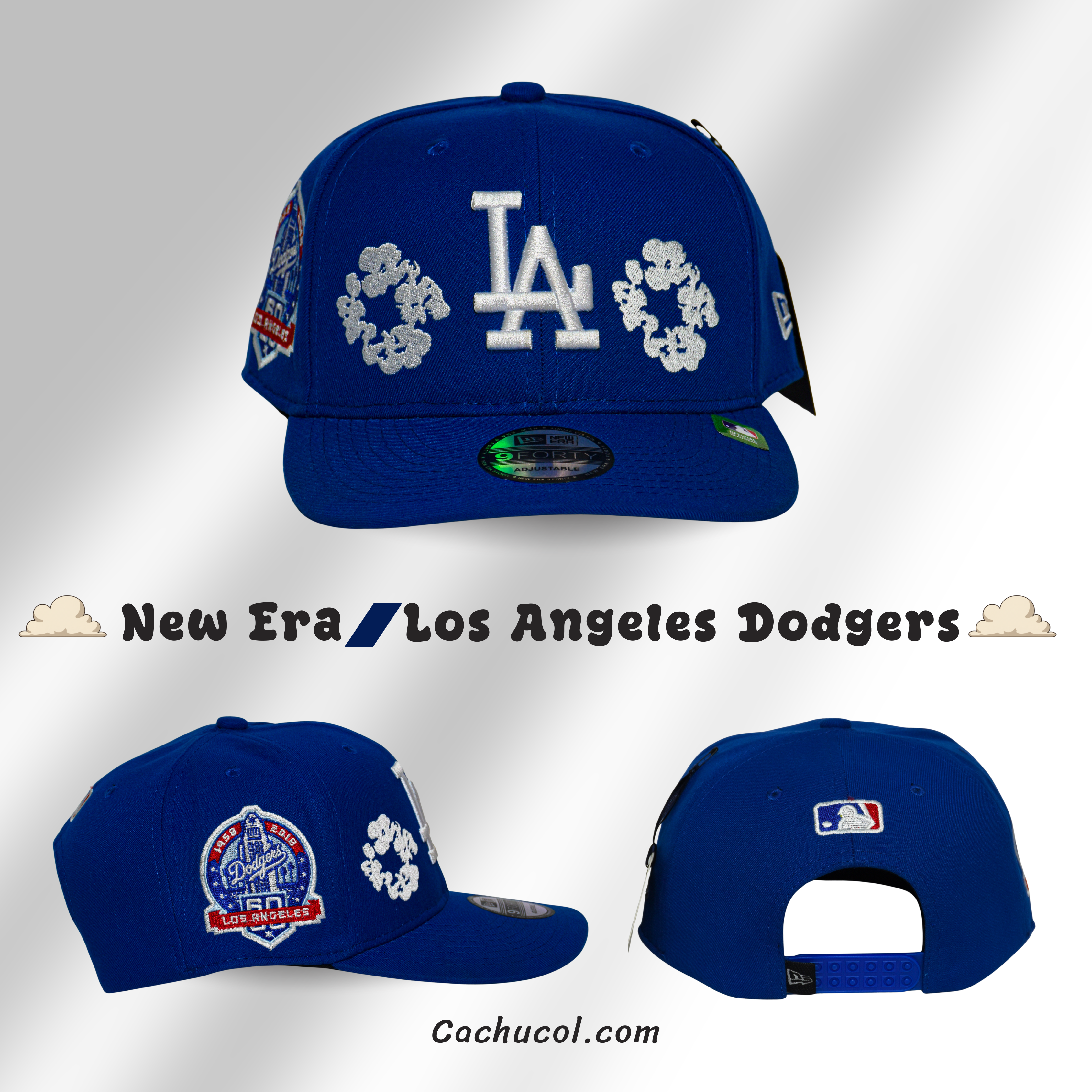 Gorra New Era Los Angeles Dodgers “60th Anniversary Edition”🔵⚾
