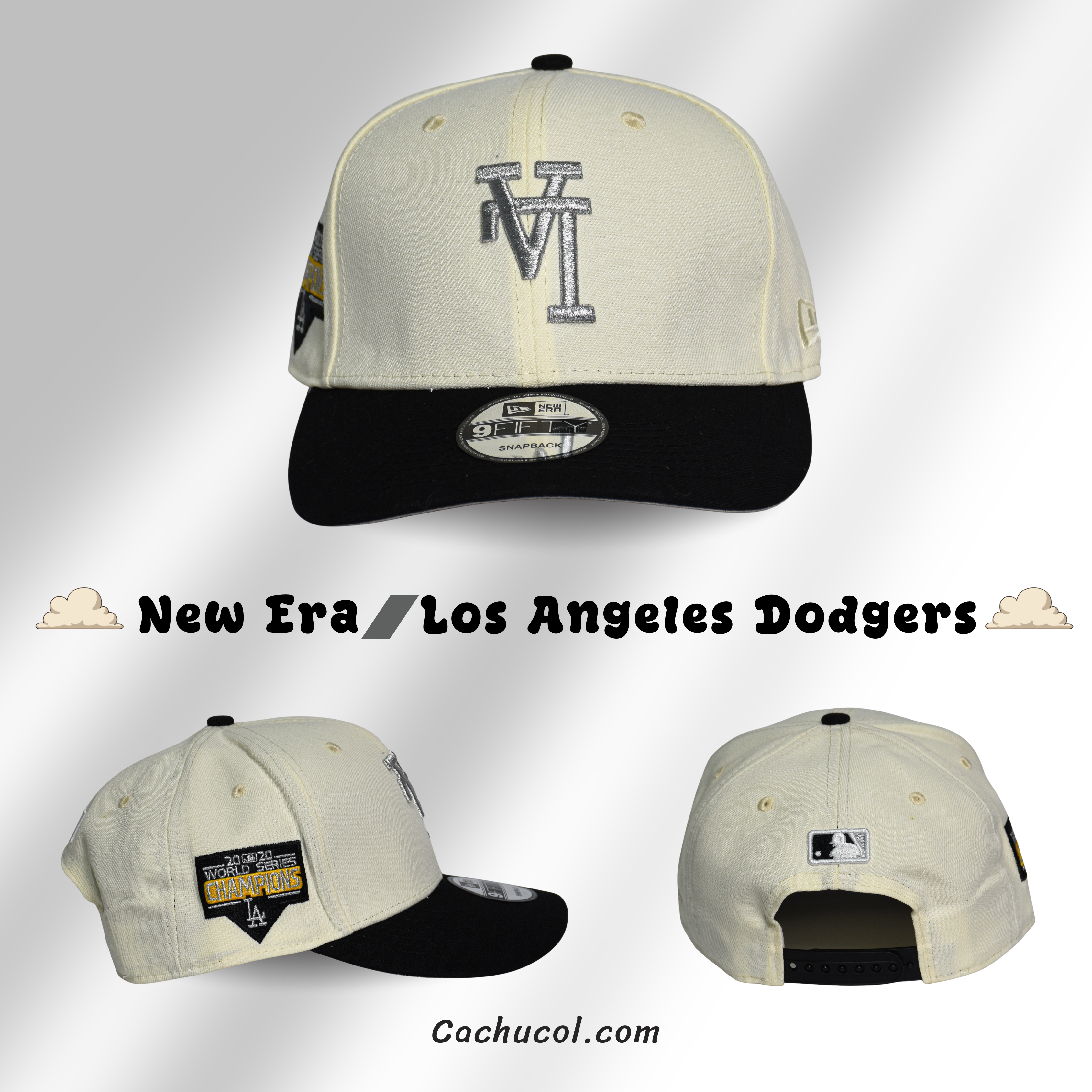 Gorra New Era Dodgers World Champions 2020⚾⚫
